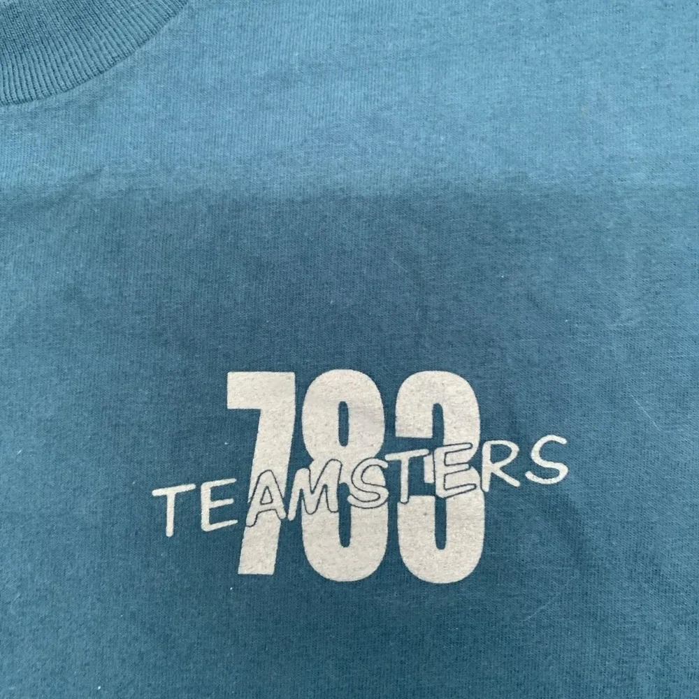 Vintage T shirt Teamsters Local 783 Louisville Ky Teal‎ XL Union USA Retiree RIP
